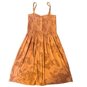 Girl’s Roxy Orange Floral Dress